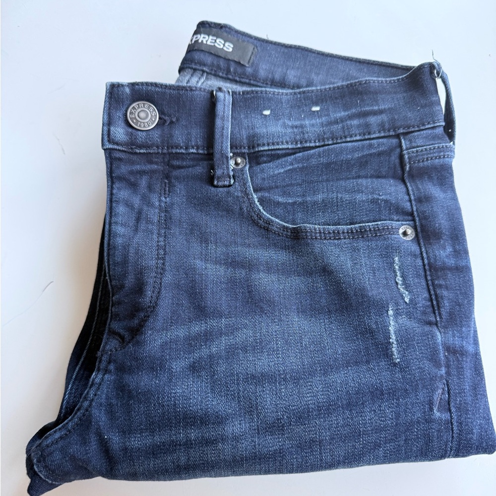 Express Men's Midnight Blue Skinny Jeans